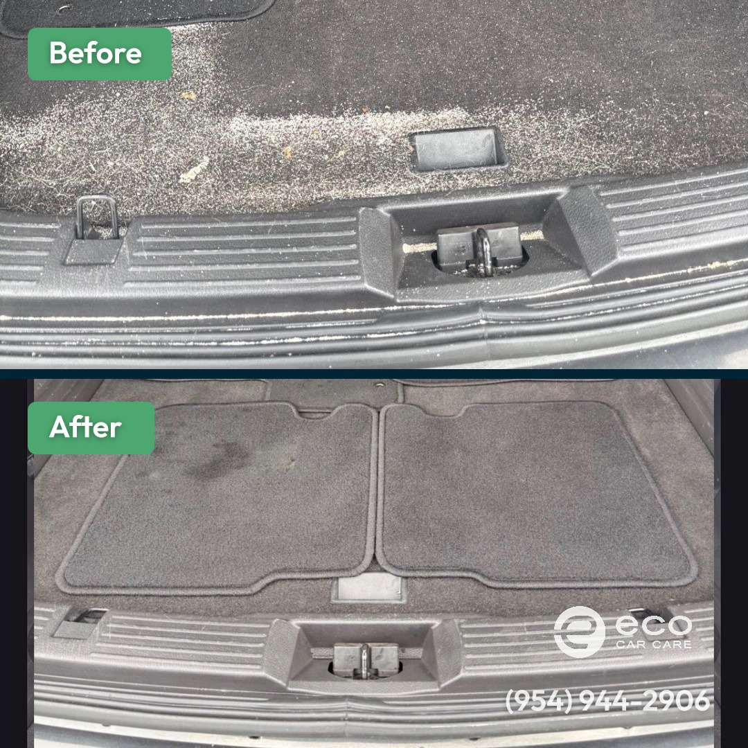 Before and after Car Detailing by Eco Car Care