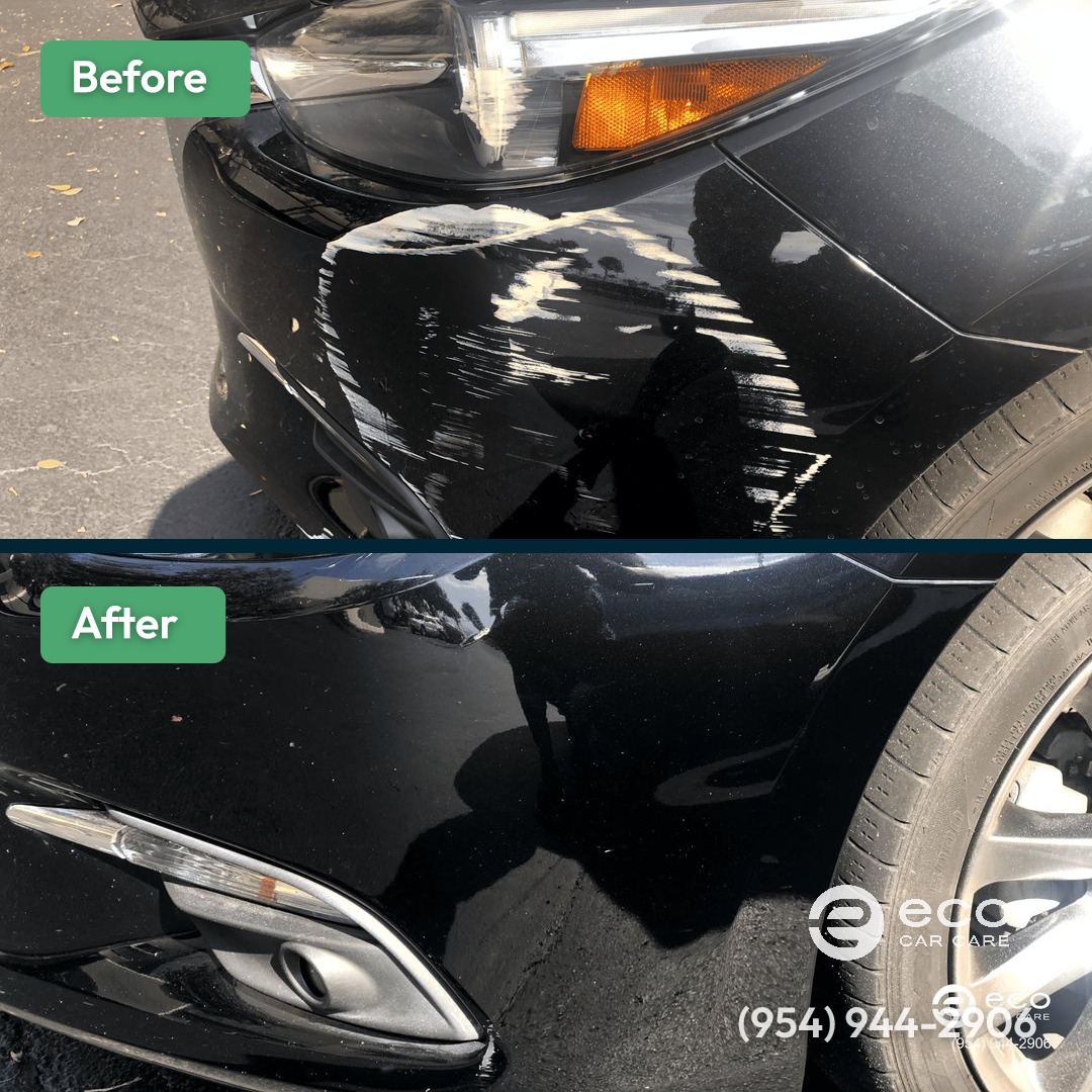 Before and after Paint Correction by Eco Car Care